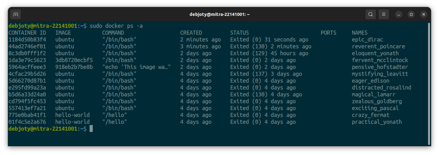 Screenshot: 4.3: She the condition of the container