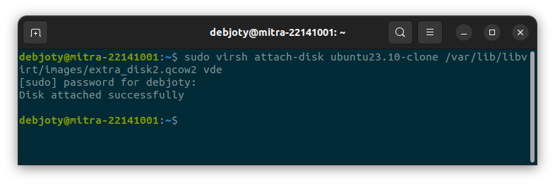 Screenshot: 8.2: Attach this with VM