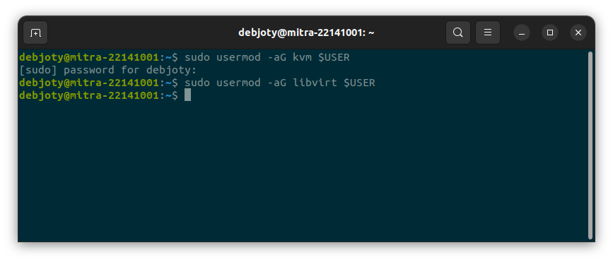 Screenshot: 1.5: Enable & Start Virtual Deamon