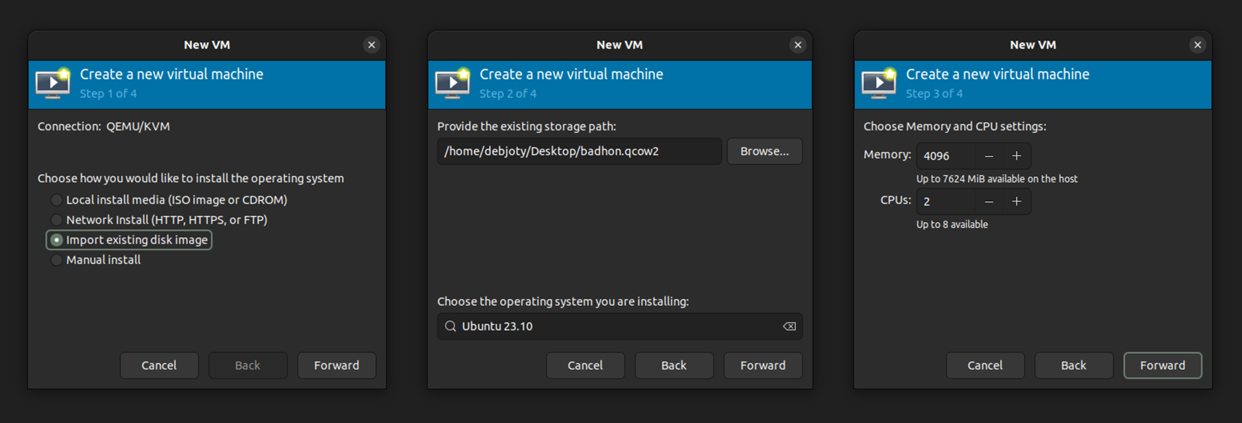 Screenshot: 9. Migrate VM with Each Other