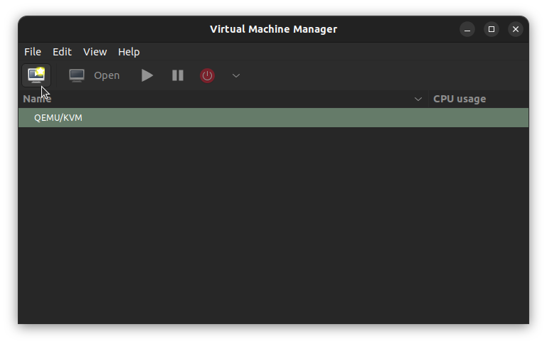 Screenshot: 2. Create a VM using VMM (GUI)