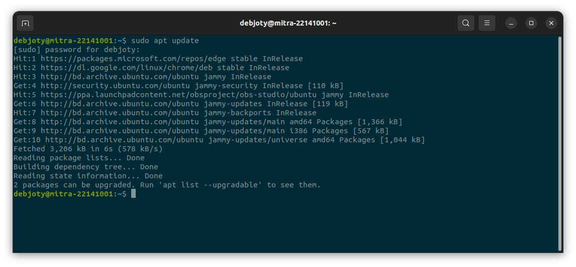 Update Ubuntu